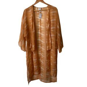 Sonoma Goods for Life Yellow Gold Tie Front Kimono Cardigan, New with Tags